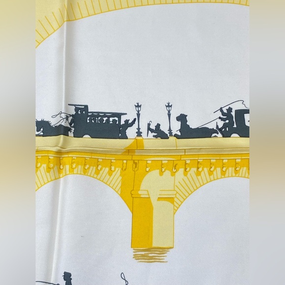 Hermes Vintage Silk Scarf Les Ponts De Paris Carre 90 Hugo Grygkar - Picture 12 of 16